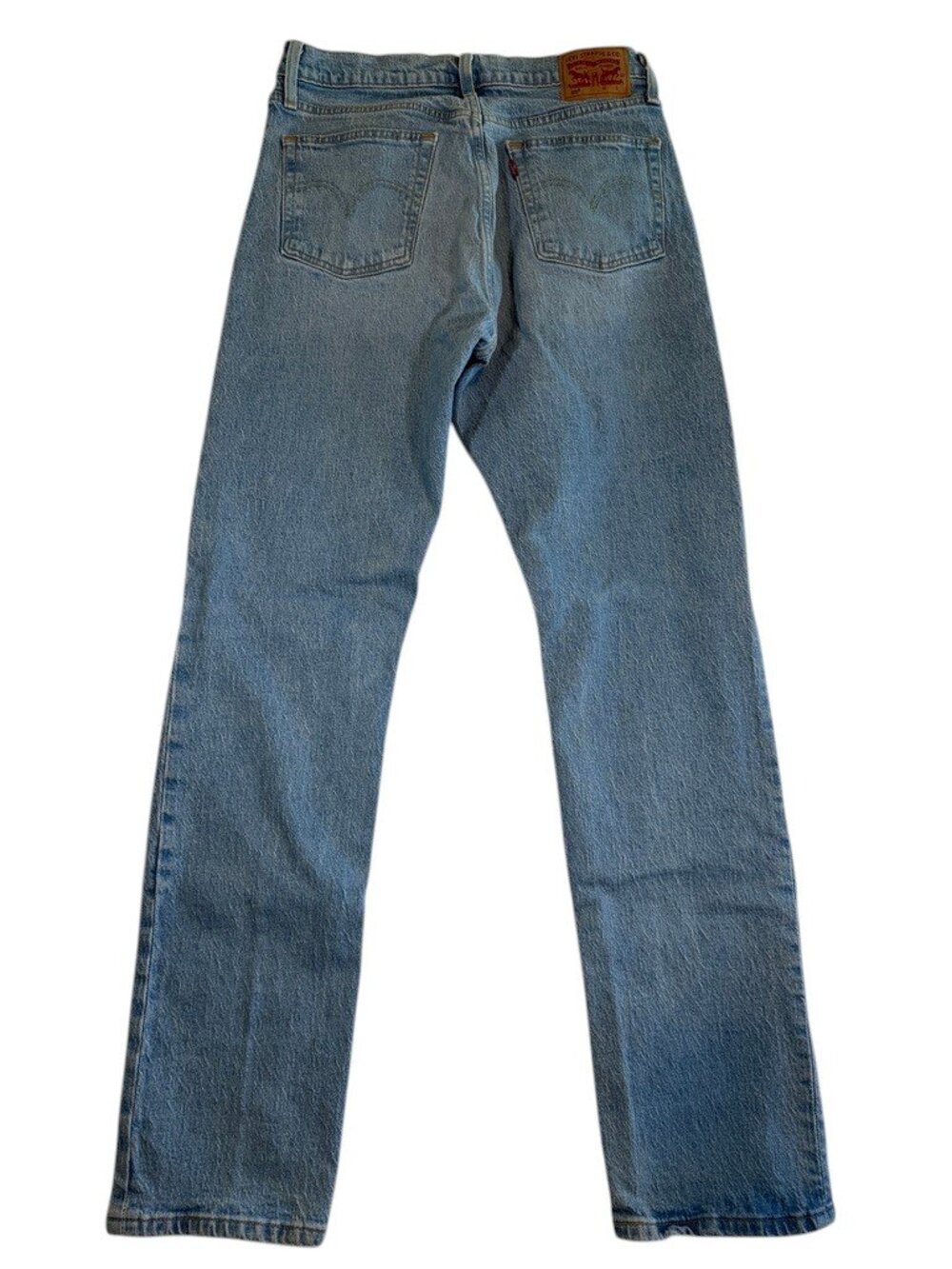 LEVIS 501 Button Fly Light Blue Denim Jeans 29 32